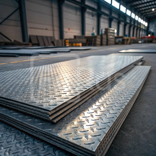 Лист алюминиевый рифленый дуэт 1,6х1500 мм АМц ТУ 1-801-20-2008