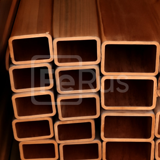 Труба профильная медная 5,1x5,1x1,3x1,3 мм М0б ГОСТ 16774-2015