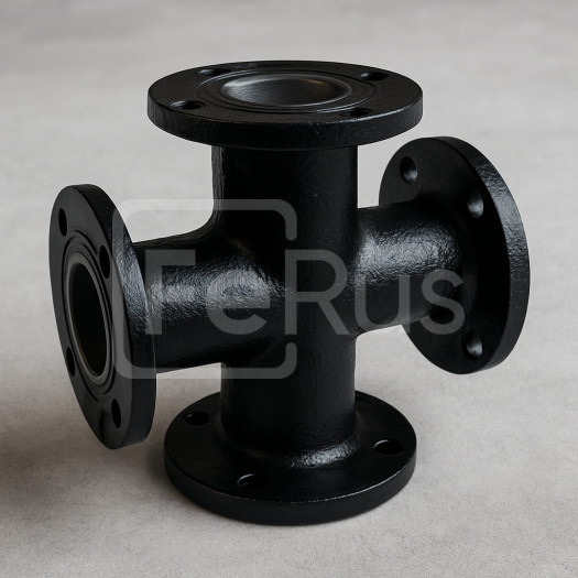 Крест фланцевый чугунный КФ 900х800 мм ГОСТ 5525-88
